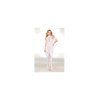 Robe bodystocking en résille et dentelle blanche 